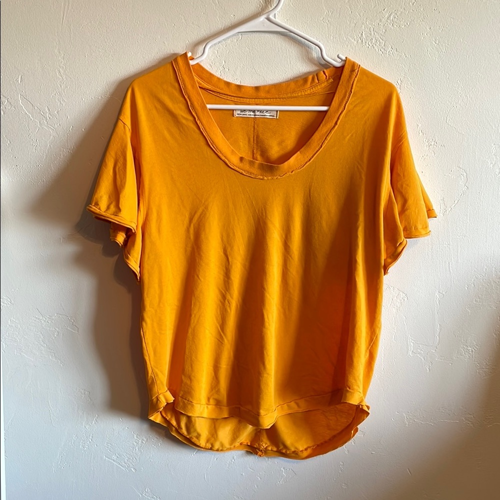 We The Free Vibrant Orange Short Sleeve Tee